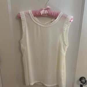 J. Crew Cream Sleeveless Top